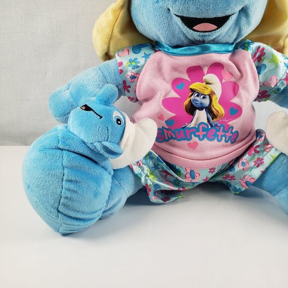 Build-A-Bear BAB Smurfette BAB Smurfette Plush With Pajamas & Smurf Slippers - Picture 4 of 16
